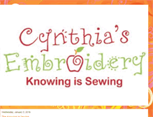 Tablet Screenshot of cynthiasembroidery.blogspot.com