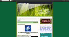 Desktop Screenshot of easyreadquran.blogspot.com