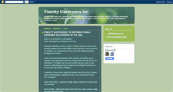 Desktop Screenshot of fidelityelectronics.blogspot.com