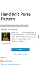 Mobile Screenshot of handknitpurse.blogspot.com