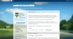Desktop Screenshot of lambrettarestorations.blogspot.com