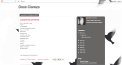 Desktop Screenshot of doceclareza.blogspot.com