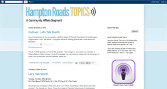 Desktop Screenshot of hamptonroadstopics.blogspot.com