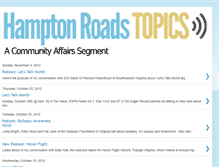 Tablet Screenshot of hamptonroadstopics.blogspot.com