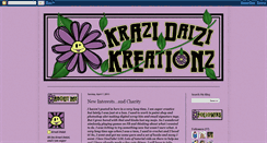 Desktop Screenshot of krazidaizikreationz.blogspot.com