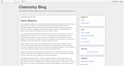 Desktop Screenshot of mychemistryblog.blogspot.com