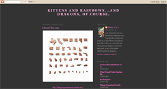 Desktop Screenshot of kittensandrainbowsanddragons.blogspot.com