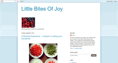 Desktop Screenshot of littlebitesofjoy.blogspot.com