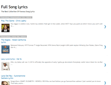 Tablet Screenshot of fullsonglyrics.blogspot.com