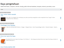 Tablet Screenshot of kaya-pengetahuan.blogspot.com