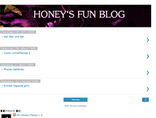 Tablet Screenshot of honeys-fun-blog.blogspot.com