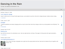 Tablet Screenshot of dancinrain.blogspot.com