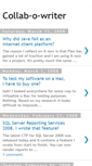 Mobile Screenshot of collabowriter.blogspot.com