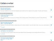 Tablet Screenshot of collabowriter.blogspot.com