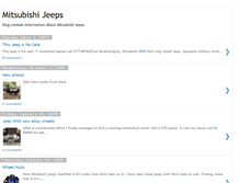Tablet Screenshot of mitsubishi-jeep.blogspot.com