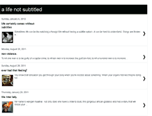Tablet Screenshot of alifenotsubtitled.blogspot.com