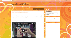 Desktop Screenshot of everythingknittingae.blogspot.com