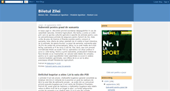 Desktop Screenshot of biletulzilei.blogspot.com