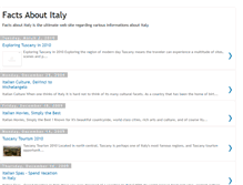 Tablet Screenshot of facts-about-italy.blogspot.com