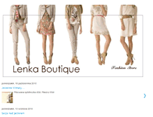 Tablet Screenshot of lenkaboutique.blogspot.com