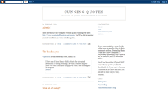 Desktop Screenshot of cunningquotes.blogspot.com