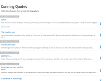 Tablet Screenshot of cunningquotes.blogspot.com