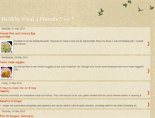 Tablet Screenshot of healthyfood4friends.blogspot.com