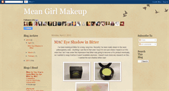 Desktop Screenshot of meangirlmakeup.blogspot.com