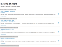 Tablet Screenshot of blessingofmight.blogspot.com