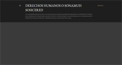 Desktop Screenshot of derechohumanosi.blogspot.com