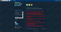 Desktop Screenshot of abonosykamasgratis.blogspot.com
