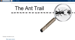 Desktop Screenshot of anttrail.blogspot.com