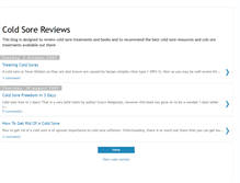 Tablet Screenshot of coldsorefree.blogspot.com