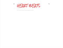 Tablet Screenshot of heartbeatsandruns.blogspot.com