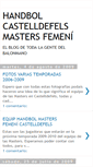 Mobile Screenshot of handbolcastelldefels-mastersfemeni.blogspot.com