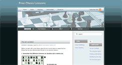 Desktop Screenshot of freechesslessons.blogspot.com