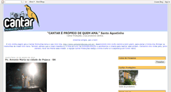 Desktop Screenshot of cantarproducoes.blogspot.com