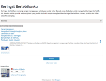 Tablet Screenshot of keringatberlebihanku.blogspot.com