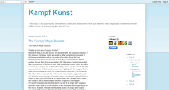 Desktop Screenshot of kunstfechter.blogspot.com