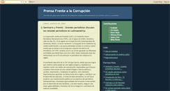 Desktop Screenshot of prensafrentealacorrupcion.blogspot.com