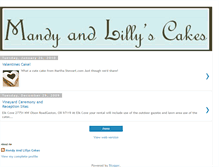 Tablet Screenshot of mandyandlillyscakes.blogspot.com