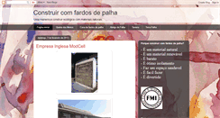 Desktop Screenshot of construircomfardosdepalha.blogspot.com
