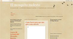 Desktop Screenshot of elmosquitomolesto.blogspot.com