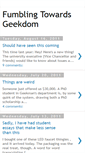 Mobile Screenshot of fumbling-towards-geekdom.blogspot.com