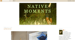 Desktop Screenshot of nativemoments.blogspot.com