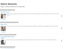 Tablet Screenshot of nativemoments.blogspot.com