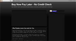 Desktop Screenshot of buy-now-pay-later-nocredit-check.blogspot.com