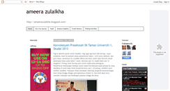 Desktop Screenshot of ameerazulaikha.blogspot.com