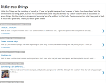 Tablet Screenshot of littleecothings.blogspot.com