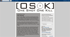 Desktop Screenshot of 1shot-1kill.blogspot.com